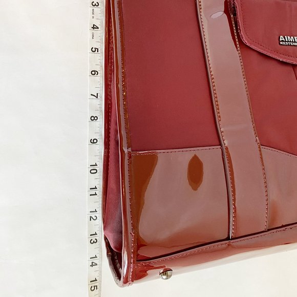 AIMEE Kestenberg Tote Bag Red Burgundy Nylon - Picture 11 of 12